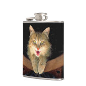 Flasques Peinture de chat Mad - Cute Original Cat Art (Gauche)