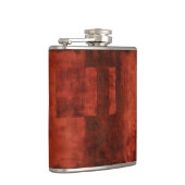 Flasques Peinture de Crimson profonde avec formes géométriq (Droite)