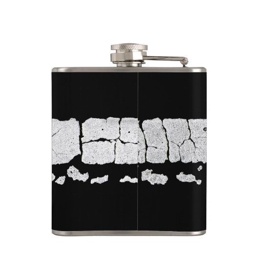 Flasques Peinture de route fissurée (Dos)