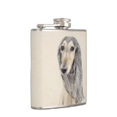 Flasques Peinture de Saluki (Faune) - Cute Original Chien A (Droite)