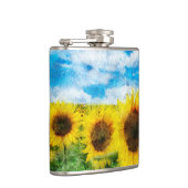 Flasques Peinture de tournesols (Droite)