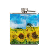 Flasques Peinture de tournesols (Dos)