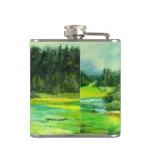 Flasques peinture de vallée verte Aquarelle (Dos)