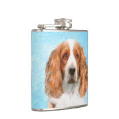 Flasques Peinture d'espagnol Welsh Springer - Art original  (Droite)