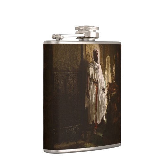 Flasques Peinture en chef maure africaine Portrait (Droite)