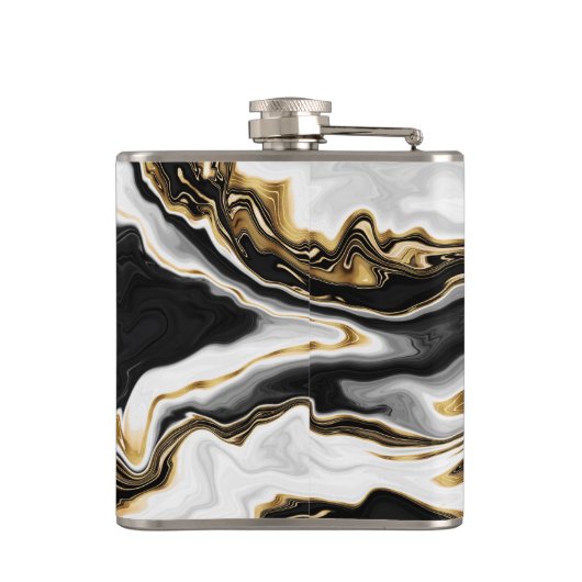 Flasques Peinture en marbre doré moderne esthétique (Dos)