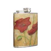 Flasques Peinture florale avec traits de pinceau visibles (Droite)