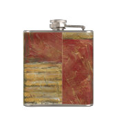 Flasques Peinture florale avec traits de pinceau visibles (Dos)