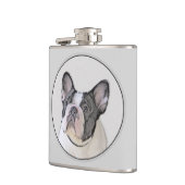 Flasques Peinture française de Bulldog (Pied de broche) - A (Gauche)