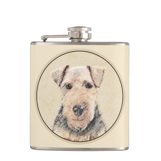 Flasques Peinture galloise Terrier - Cute Original Chien Ar (Devant)