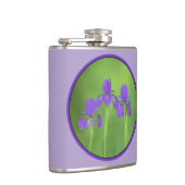Flasques Peinture Iris Violet - Art Fleur Originale (Droite)