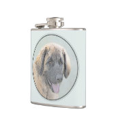 Flasques Peinture Leonberger - Joli art original chien (Gauche)