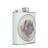 Flasques Peinture Leonberger - Joli art original chien (Droite)