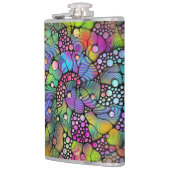 Flasques Peinture Main Spirales Points Colorés 1 (Gauche)