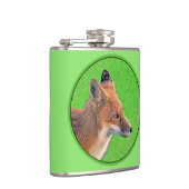 Flasques Peinture Red Fox - Art original de la faune (Droite)