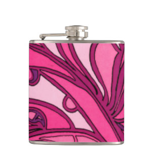 Flasques Peinture rose abstraite de panneau