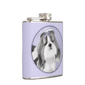 Flasques Peinture Shih Tzu - Cute Original Chien Art (Droite)