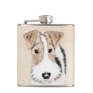 Flasques Peinture Terrier de Renard de fil - Cute Original