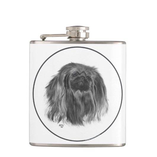 Flasques Pekingese foncé (Devant)