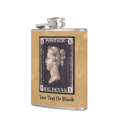 Flasques Penny Black Postage Timbre (Gauche)