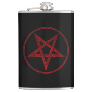 Flasques Pentagram Red Devil