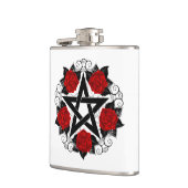 Flasques Pentagramme aux roses rouges (Gauche)
