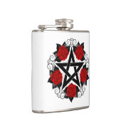 Flasques Pentagramme aux roses rouges (Droite)