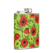 Flasques Pépites, rouge et vert sur le vert citron (Droite)