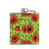 Flasques Pépites, rouge et vert sur le vert citron (Dos)