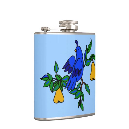 Flasques Perdrix Dans Une Fiole D'Arbre À Poires (Droite)