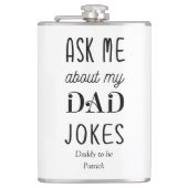 Flasques Père Funny Papa Black White Citation (Devant)