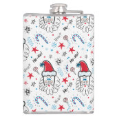 Flasques Père Noël illustration Fouets de stockage de Noël (Dos)