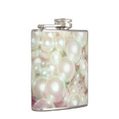 Flasques Perles et marguerite rose (Droite)