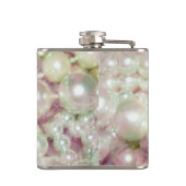 Flasques Perles et marguerite rose (Dos)