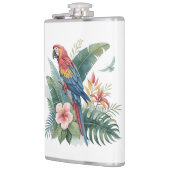 Flasques Perroquet avec fleurs (Gauche)