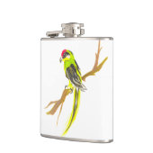 Flasques Perroquet sur une branche. Peinture aquarelle. Art (Gauche)