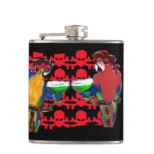 FLASQUES PERROQUETS PIRATES