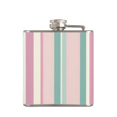 Flasques Personalized Blush Mint Pastel Stripes (Dos)