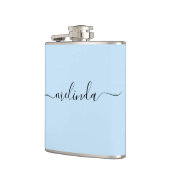 Flasques Personalized Bridesmaid Gift Pastel Blue Wedding (Gauche)