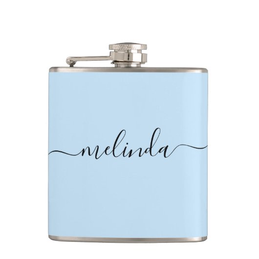 Flasques Personalized Bridesmaid Gift Pastel Blue Wedding (Devant)