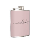 Flasques Personalized Bridesmaid Gift Pastel Pink Wedding (Droite)