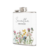 Flasques Personalized Bridesmaid Wildflowers Wedding (Gauche)