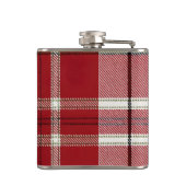 Flasques Personalized Classic Red and Olive Plaid  (Dos)