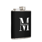 Flasques Personalized Custom Made Monogrammed Black (Droite)
