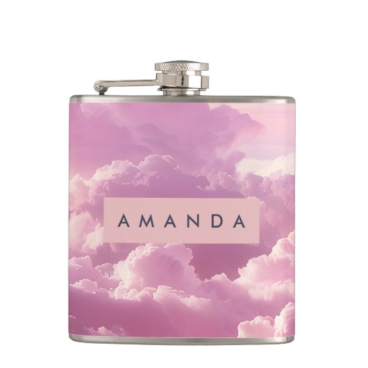 Flasques Personalized Dreamy Pastel Pink Cloud (Devant)