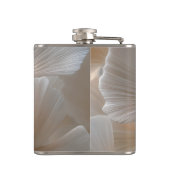 Flasques Personalized Elegant Neutral Ginkgo Leaves (Dos)