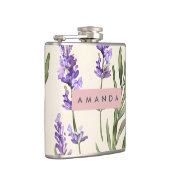 Flasques Personalized Elegant Watercolor Lavender (Droite)