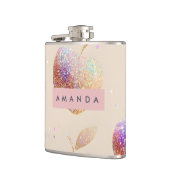 Flasques Personalized Glitter Apple Sparkle Fruit Pastel  (Gauche)