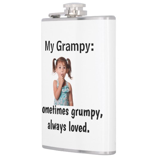Flasques Personalized Granddaughter Grandpa Photo (Gauche)