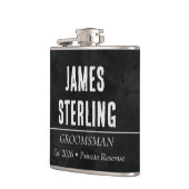 Flasques Personalized Groomsman Black Chalkboard Custom Nam (Gauche)